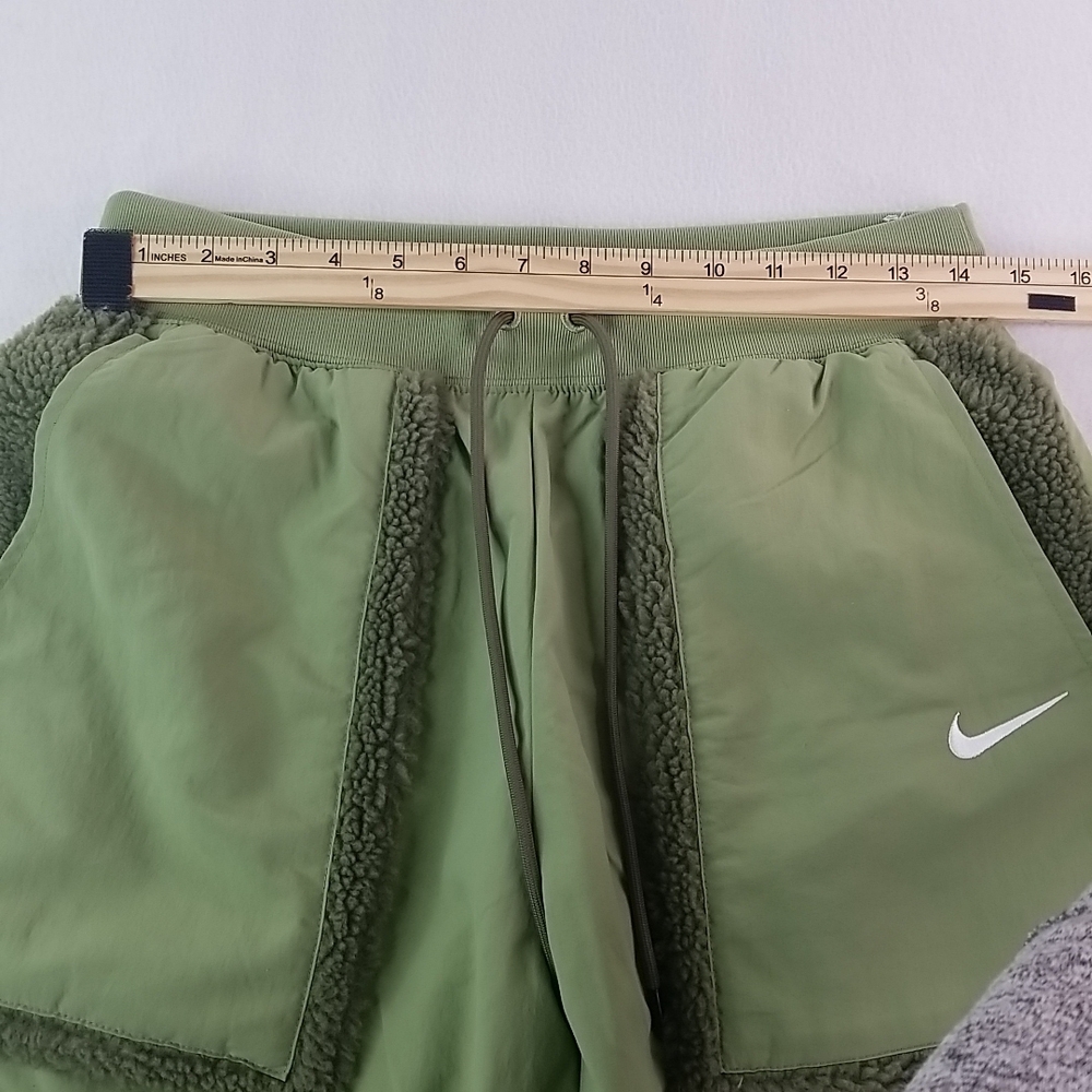 Nike Women High Waisted Joggers Olive Green Pocket Sweatpants Athletic M - Picture 14 of 16